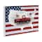 Stupell Industries Farmhouse American Flag Wall Plaque Art
